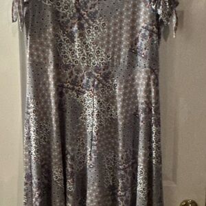 Patterned Sleeveless Dress